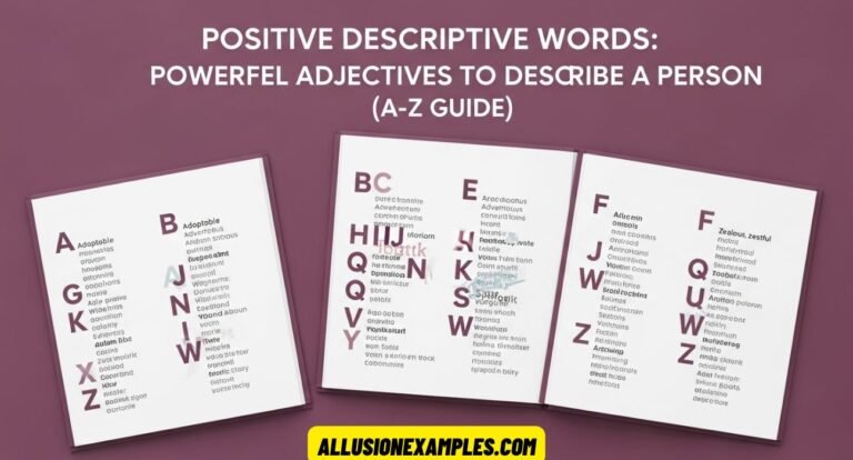 Positive Descriptive Words